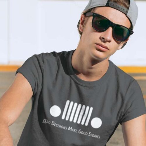 Bad Decisions Make Good Stories - Unisex T-Shirt-V2-Mockup