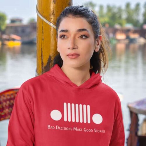 Bad Decisions Make Good Stories - Unisex Hoodie-V2-Mockup