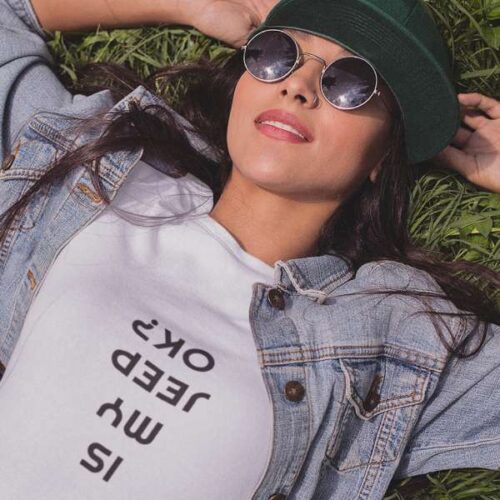 Is My Jeep OK - Unisex Performance T-shirt-Mockup