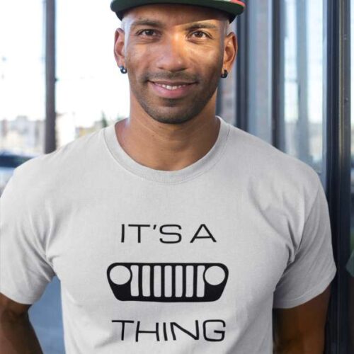 It's a (JL) Grille Thing - Unisex Performance T-shirt-Mockup