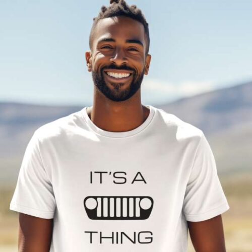 It's a (JL) Grille Thing - Unisex T-Shirt-Mockup