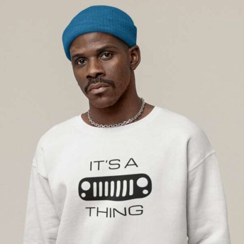 It's a (JK) Grille Thing - Unisex Sweatshirt-Mockup