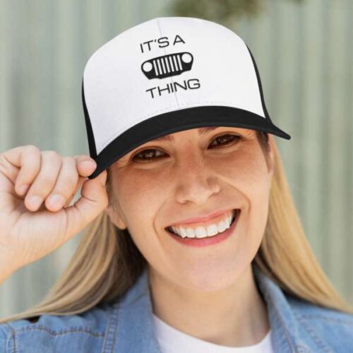 It's a (TJ) Grille Thing - Trucker Cap-Mockup