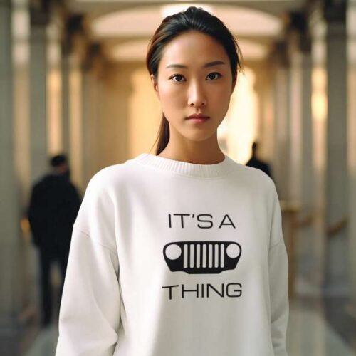 It's a (TJ) Grille Thing - Unisex Sweatshirt-Mockup