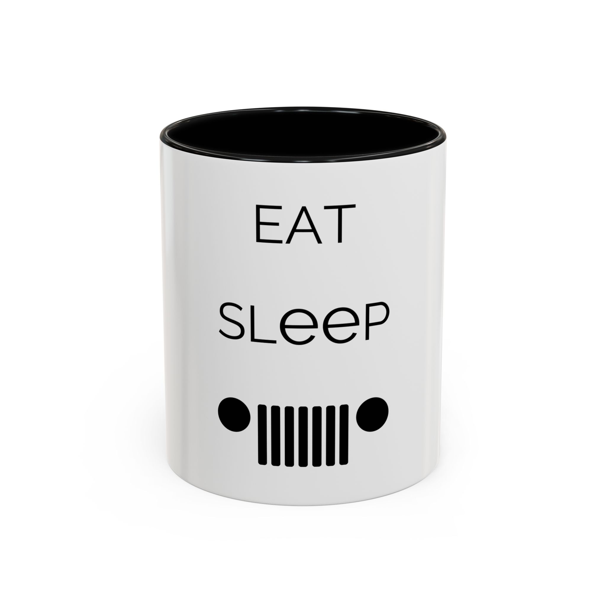 Eat Sleep Jeep - White Accent Coffee Mug