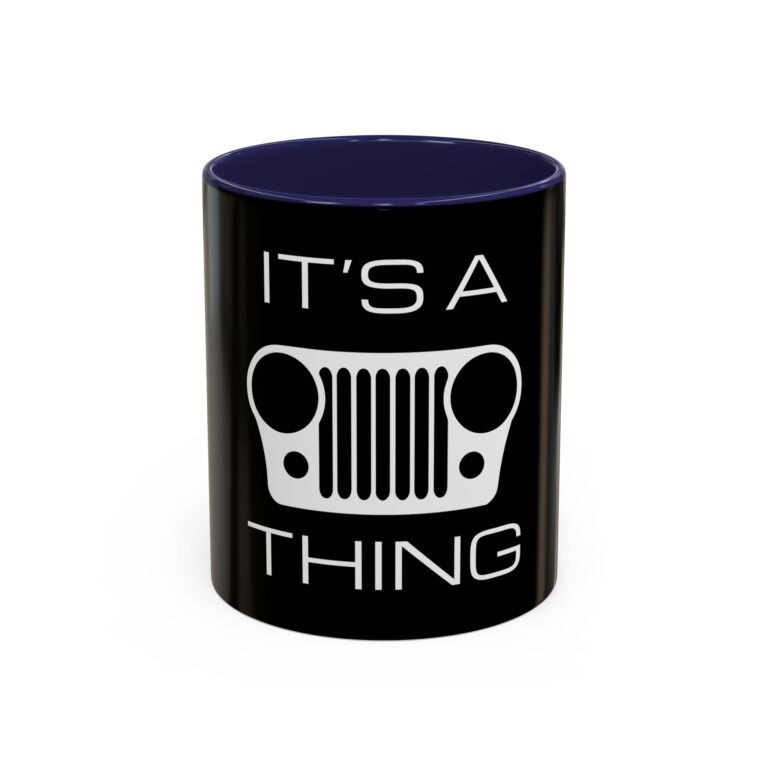 It's a (CJ) Grille Thing - Black Accent Coffee Mug
