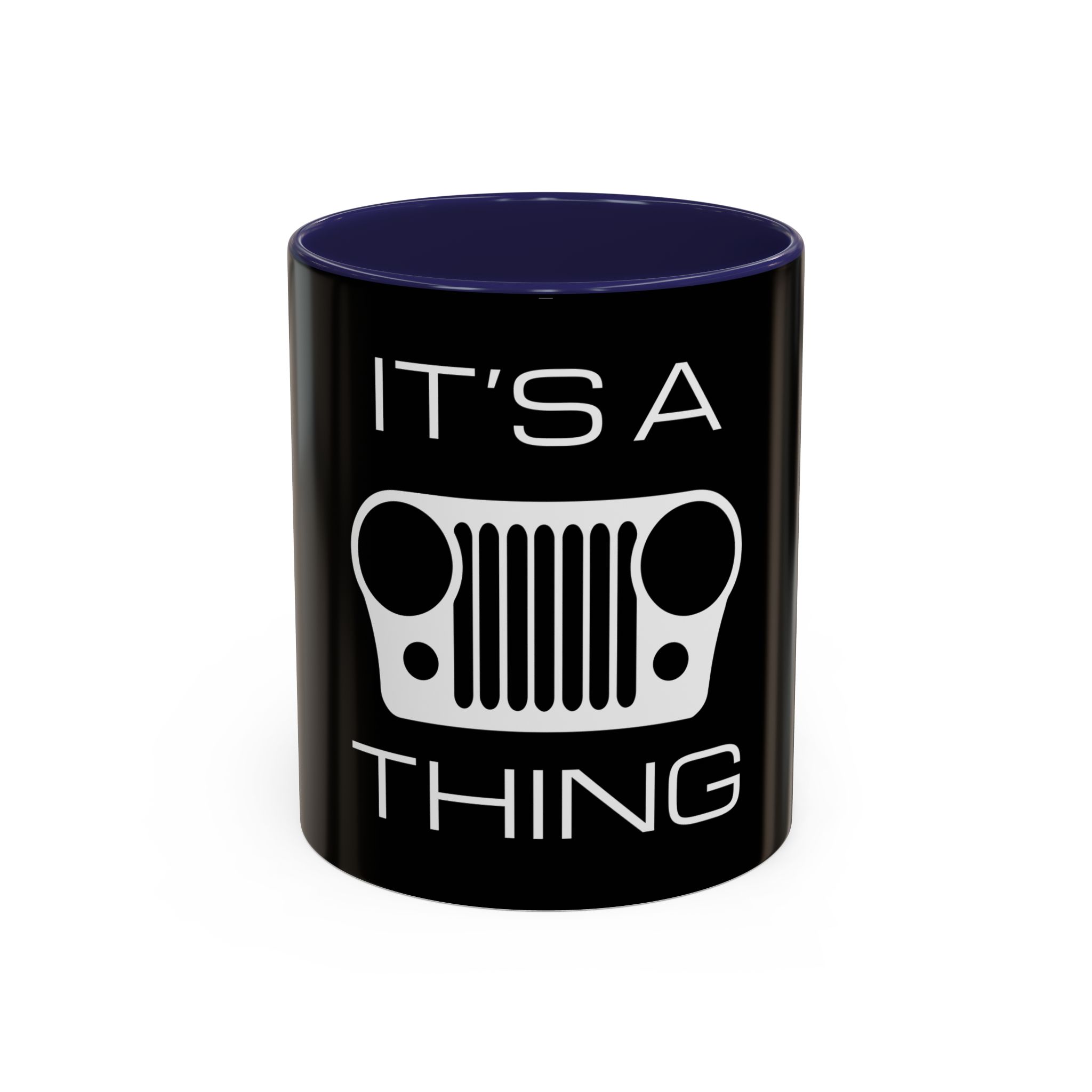 It's a (CJ) Grille Thing - Black Accent Coffee Mug