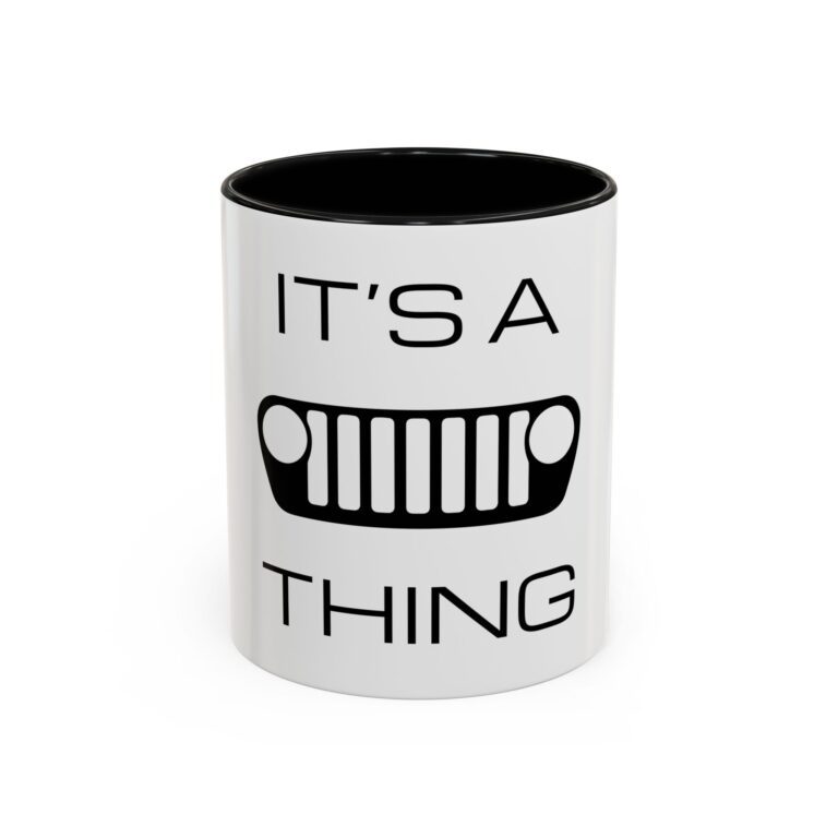 It's a (JL) Grille Thing - White Accent Coffee Mug