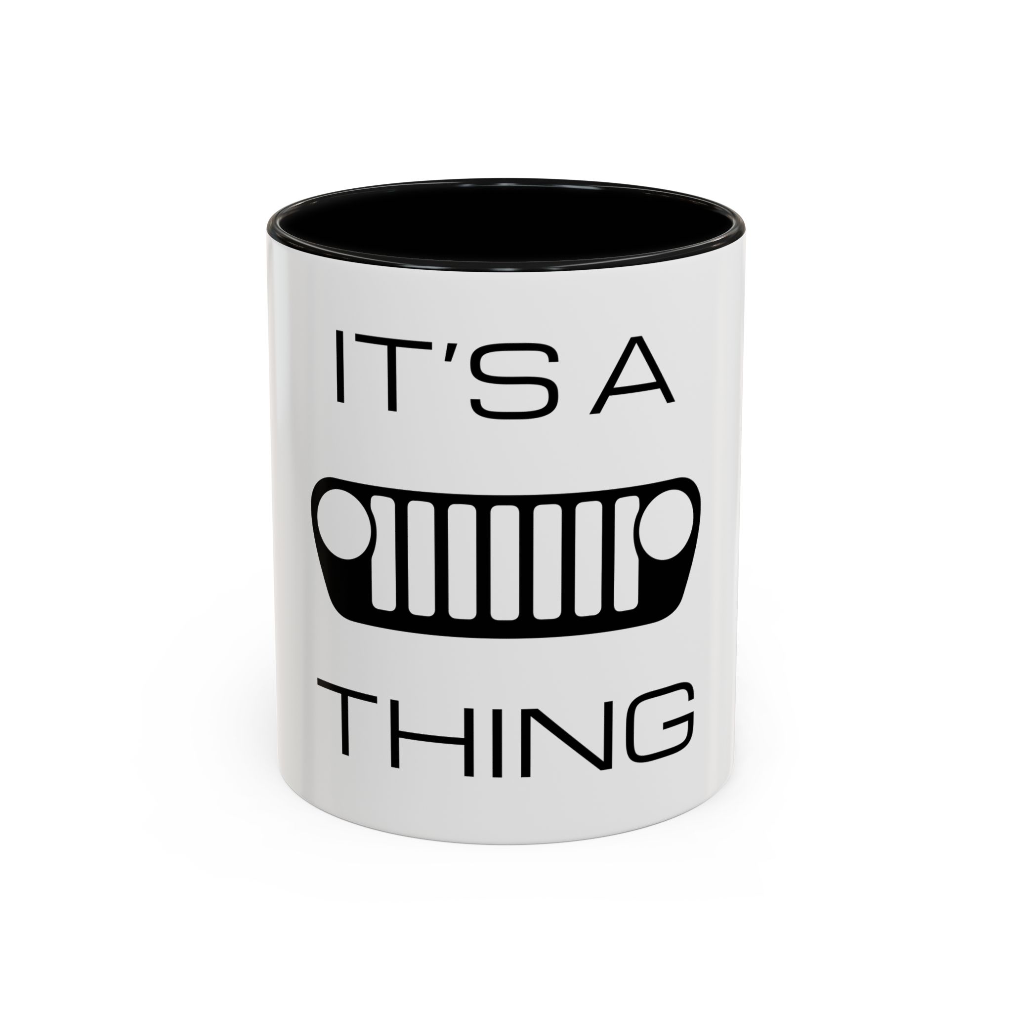 It's a (JL) Grille Thing - White Accent Coffee Mug