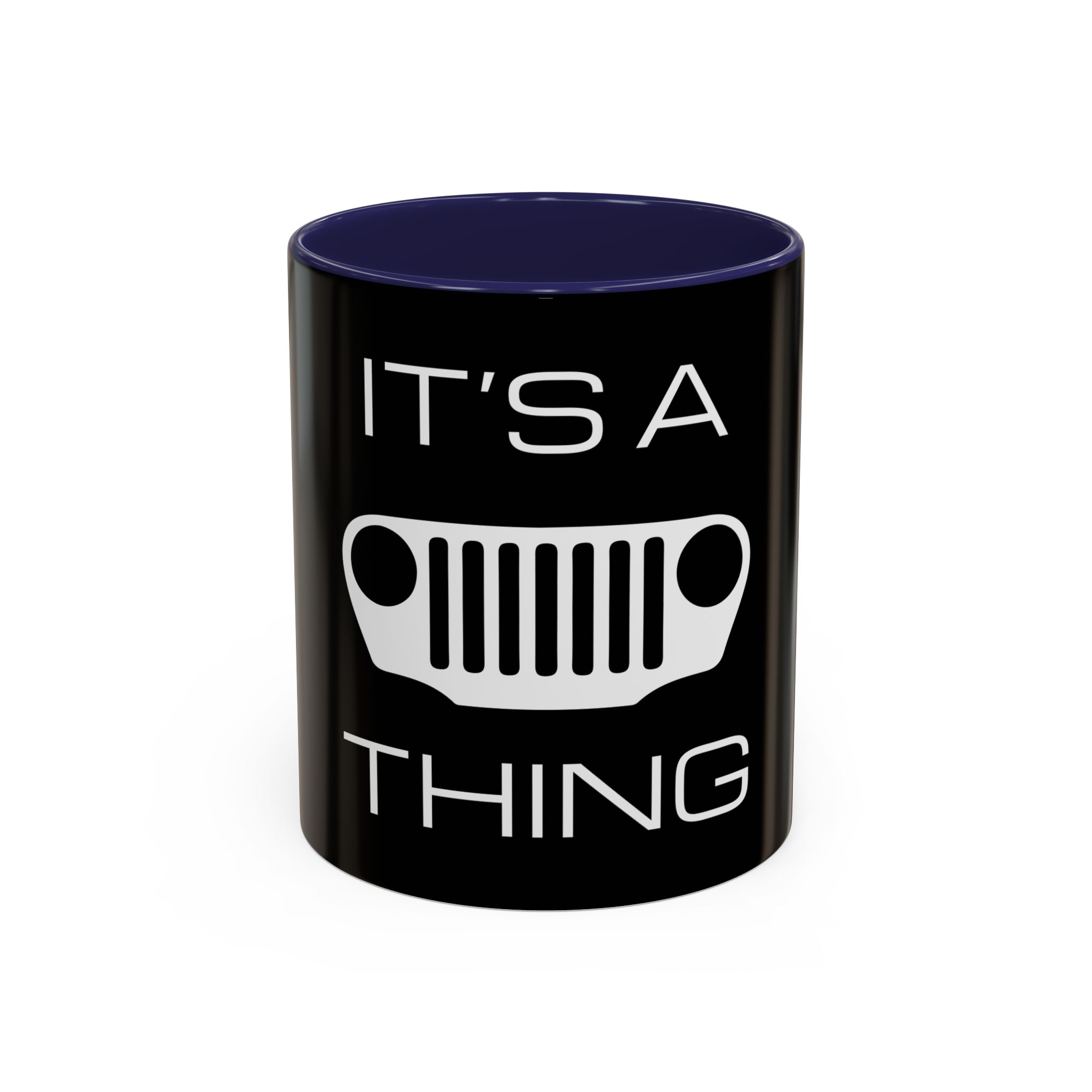 Jeepkin | It’s a (TJ) Grille Thing – Black Accent Coffee Mug It's a (TJ) Grille Thing - Black Accent Coffee Mug