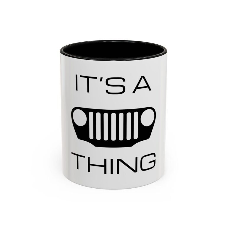 It's a (TJ) Grille Thing - White Accent Coffee Mug
