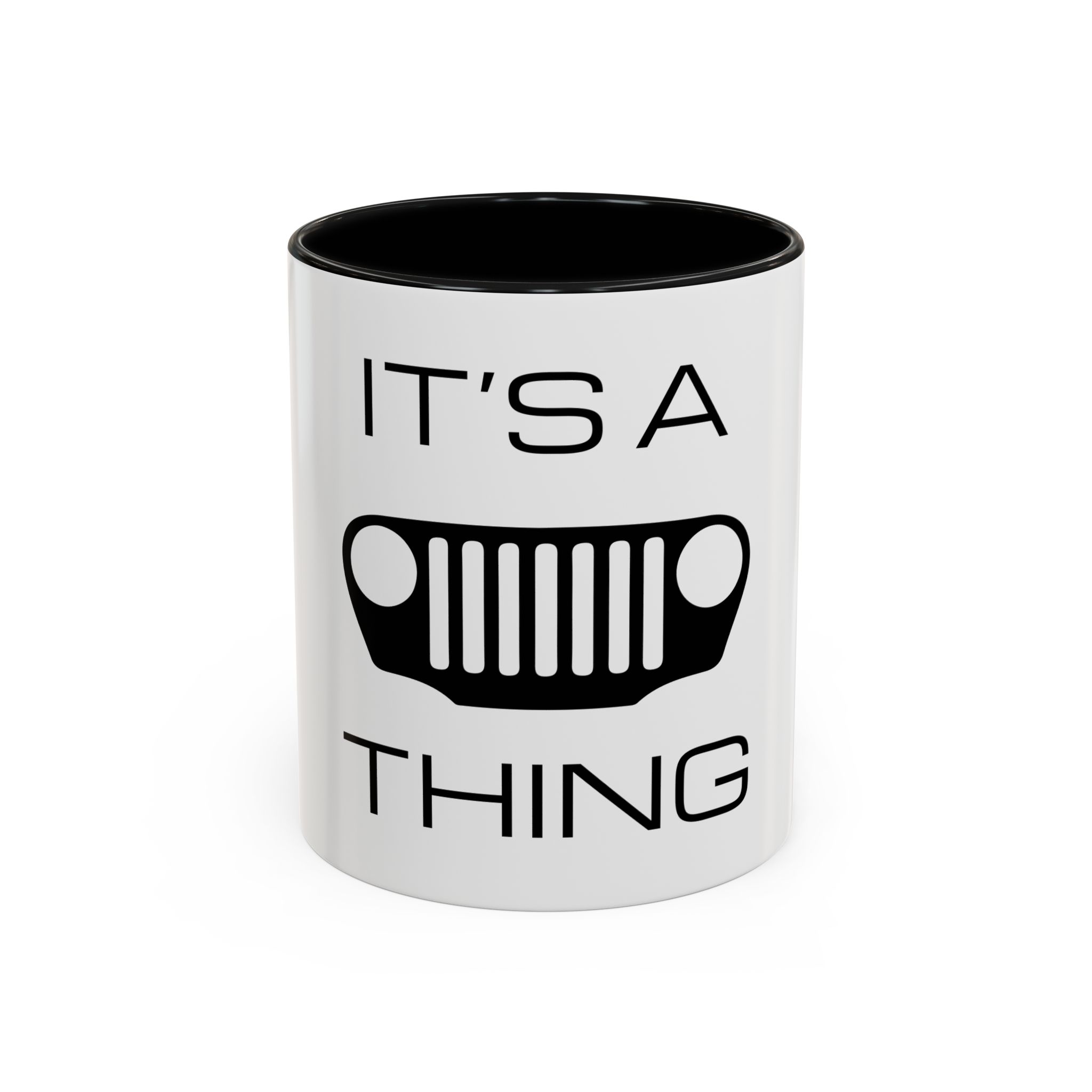 It's a (TJ) Grille Thing - White Accent Coffee Mug