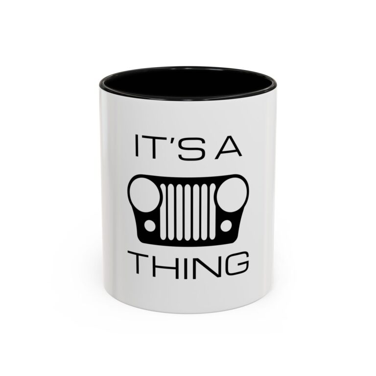 It's a (CJ) Grille Thing - White Accent Coffee Mug