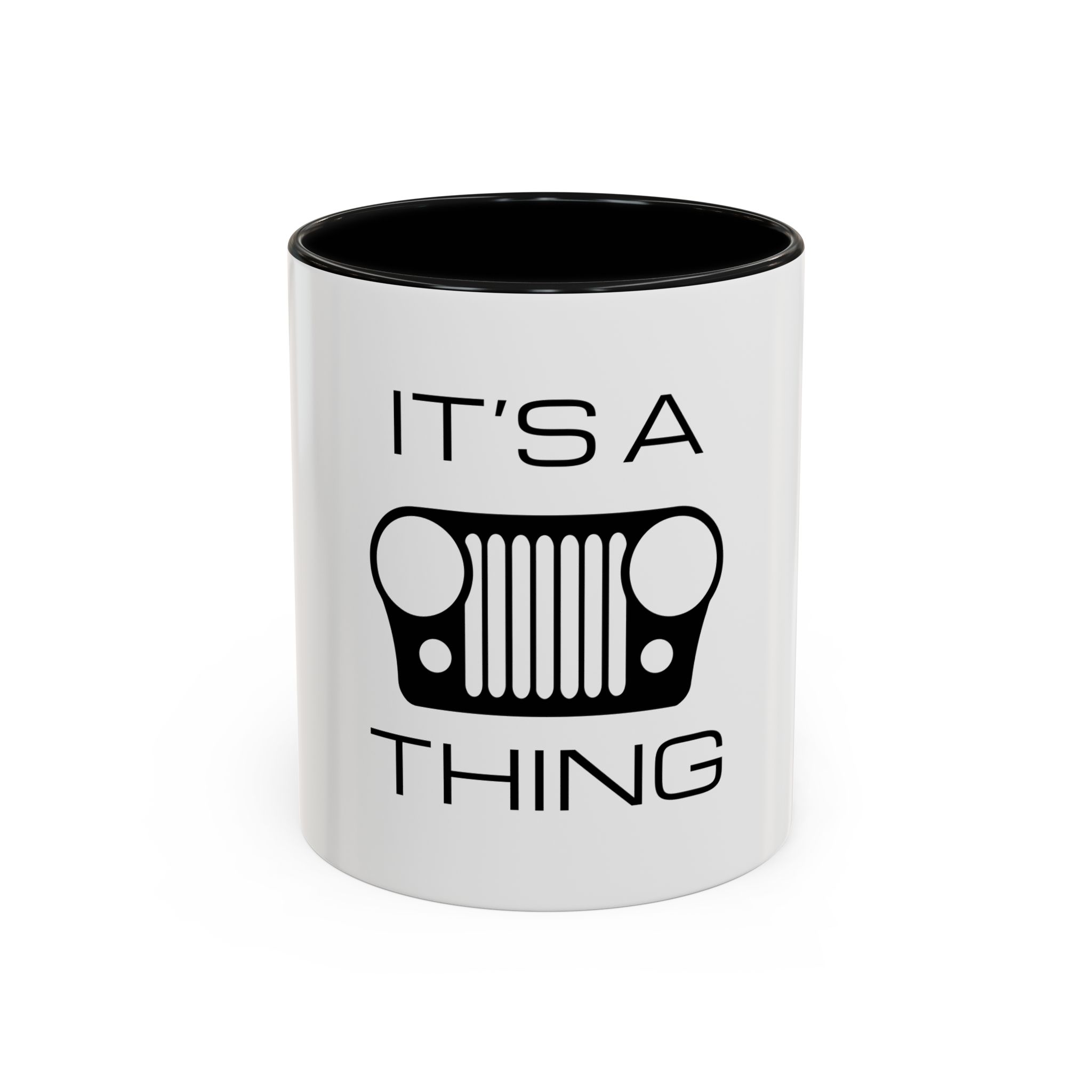 It's a (CJ) Grille Thing - White Accent Coffee Mug