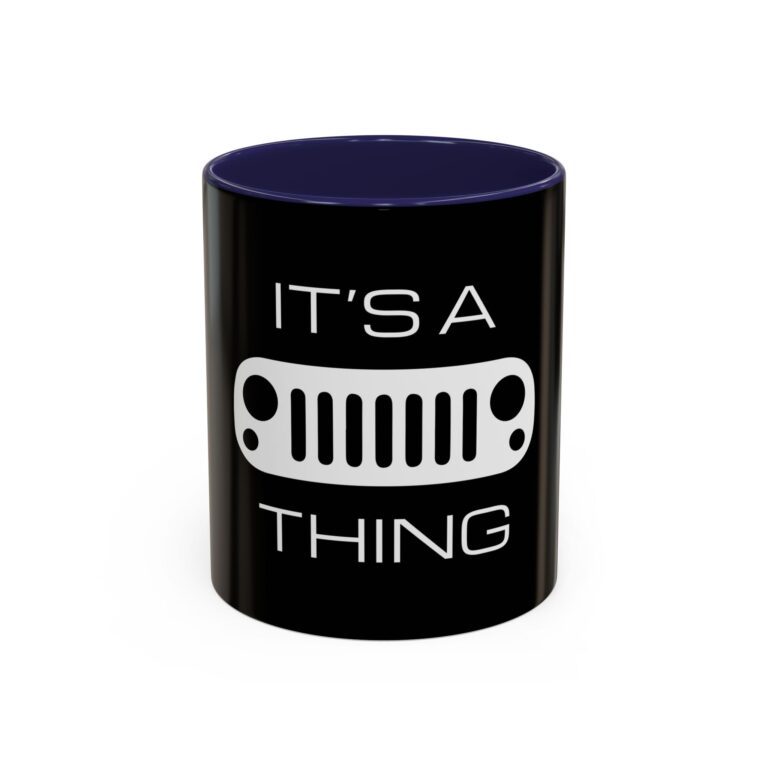 It's a (JK) Grille Thing - Black Accent Coffee Mug