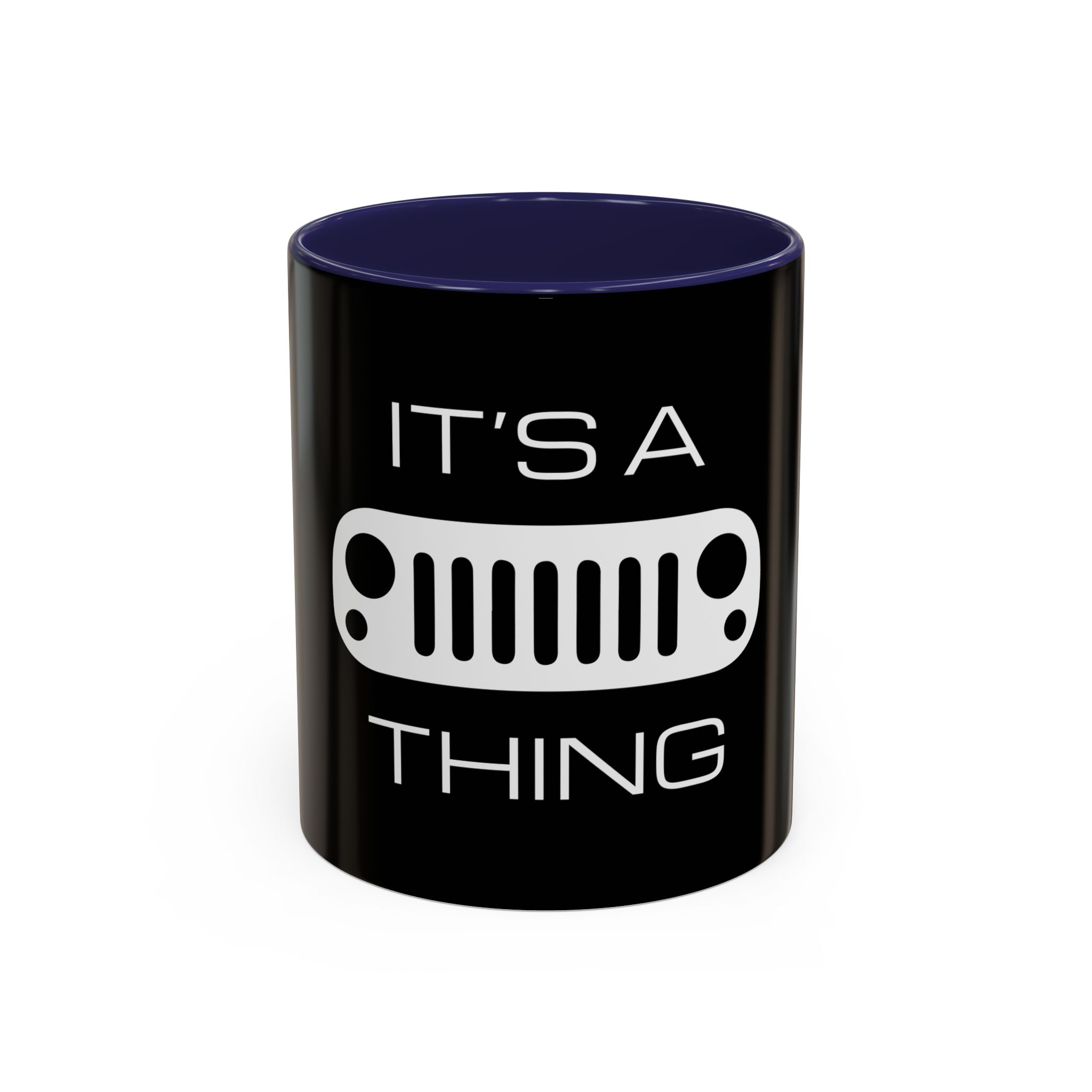 It's a (JK) Grille Thing - Black Accent Coffee Mug