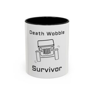Death Wobble Survivor - White Accent Coffee Mug