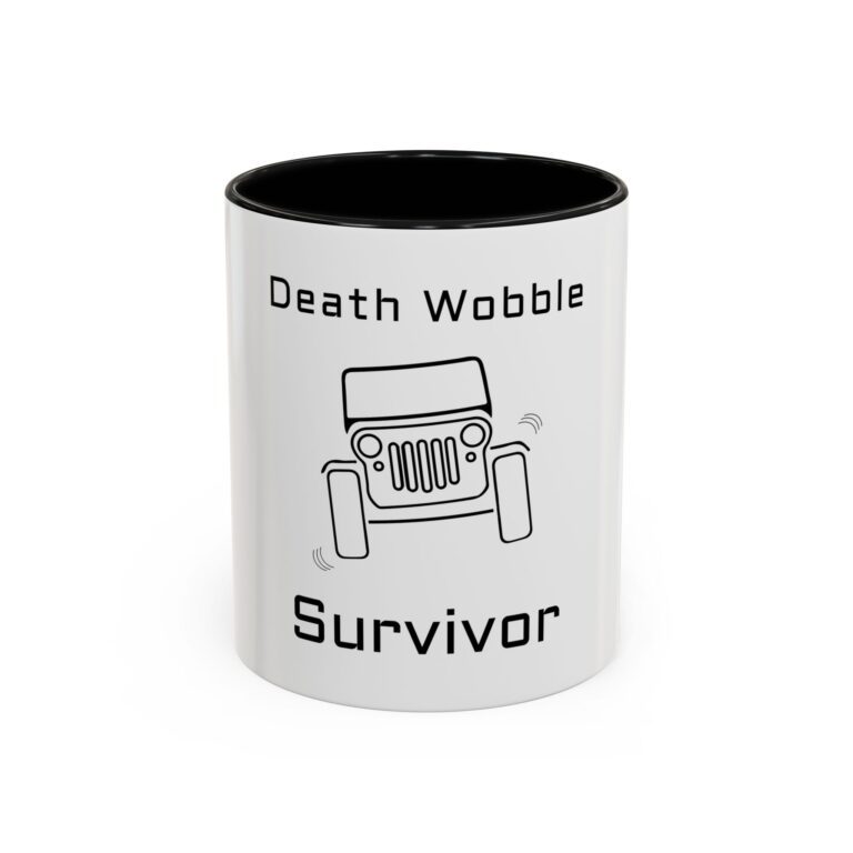 Death Wobble Survivor - White Accent Coffee Mug