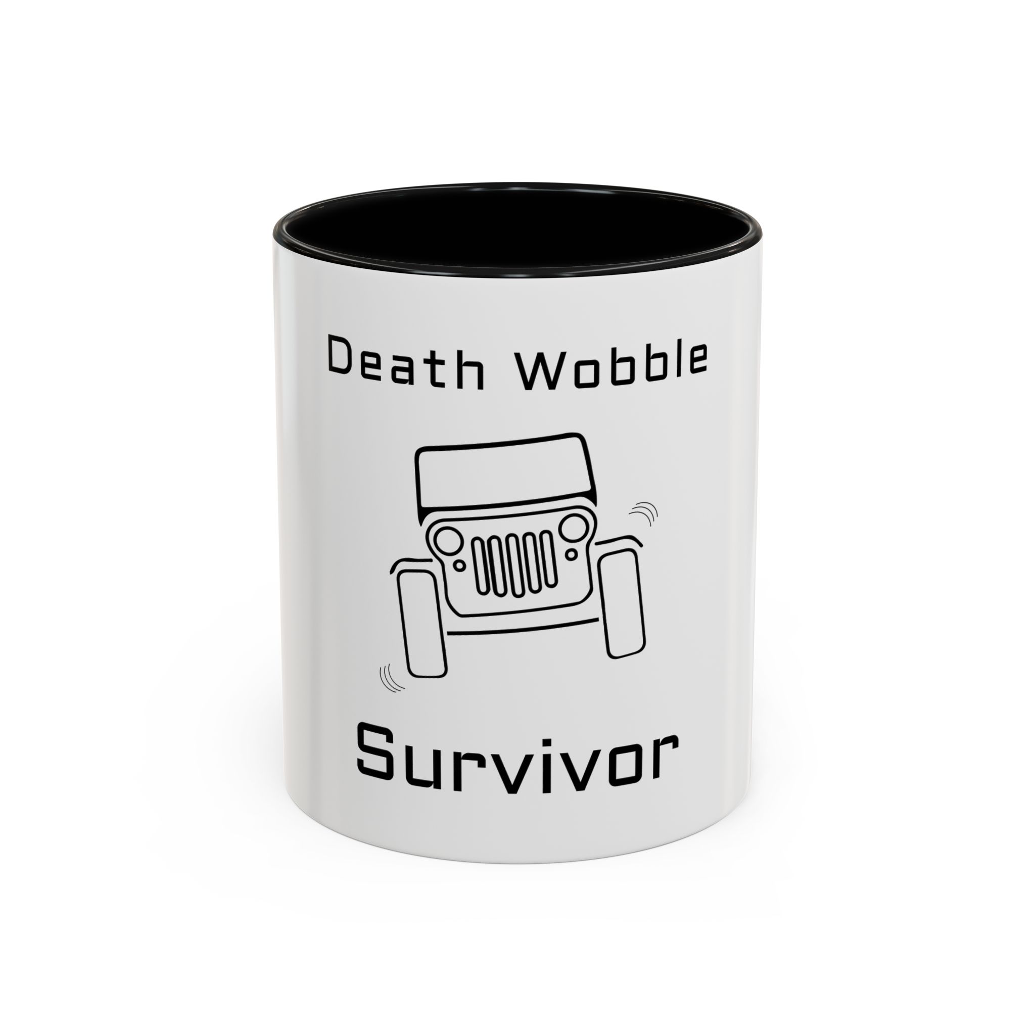 Death Wobble Survivor - White Accent Coffee Mug